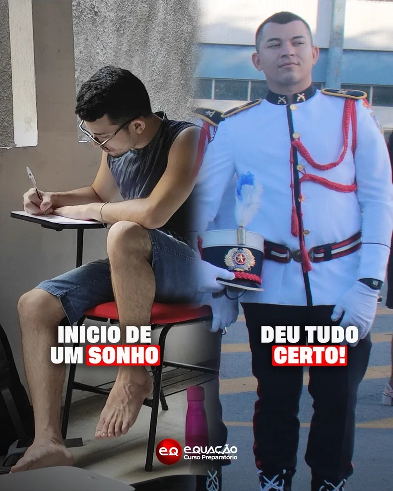 Antes e depois de aprovado em concurso da área policial